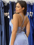 VESTIDO ALCINHA COM DECOTE FENDA LISO VESTIDO DE FESTA PETRA FINA